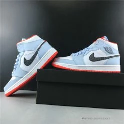 Hypeyourbeast Air Jordan 1 Mid Half Blue