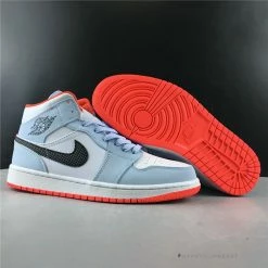 Hypeyourbeast Air Jordan 1 Mid Half Blue