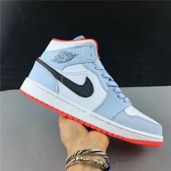 Hypeyourbeast Air Jordan 1 Mid Half Blue