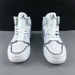 Hypeyourbeast Air Jordan 1 Mid Iridescent Reflective White