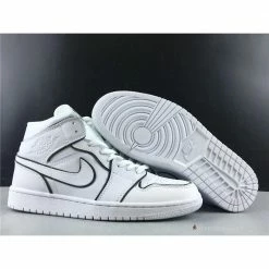 Hypeyourbeast Air Jordan 1 Mid Iridescent Reflective White