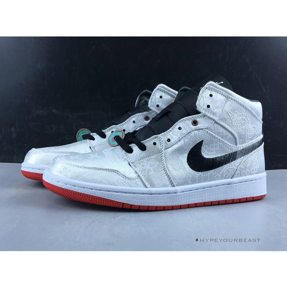 Hypeyourbeast Air Jordan 1 Mid X CLOT White 1 Hypeyourbeast Air Jordan 1 Mid X CLOT White