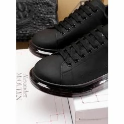 Hypeyourbeast A. Mcqueen Alexander McQueen Black / Back Rubber Sole Sneaker