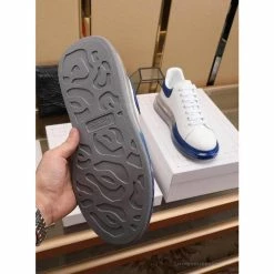 Hypeyourbeast A. Mcqueen Alexander McQueen White / Blue Rubber Sole Air Platform Sneaker