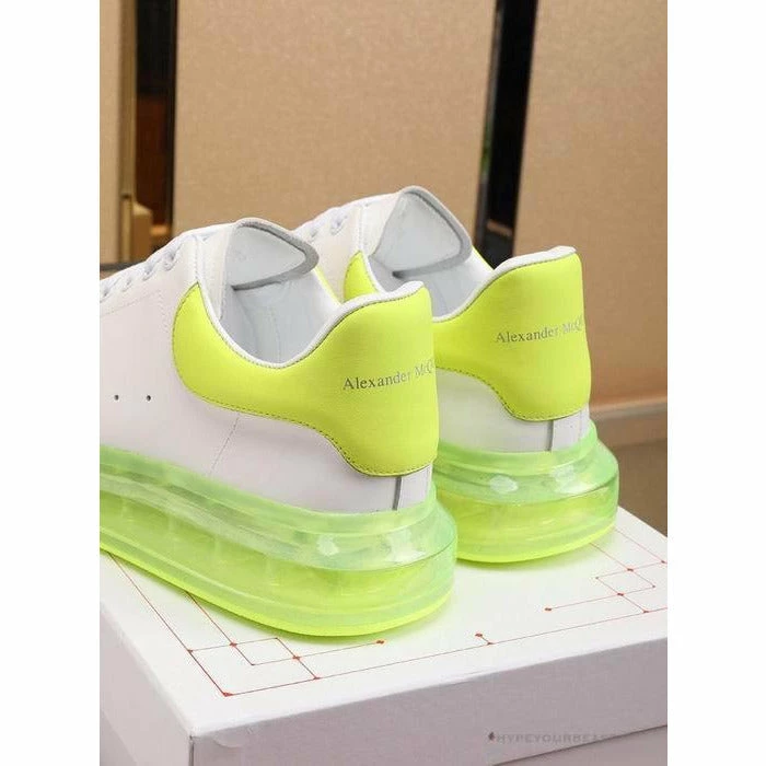 Hypeyourbeast A. Mcqueen Alexander McQueen White / Neon Green Sole Sneaker 4 Hypeyourbeast A. Mcqueen Alexander McQueen White / Neon Green Sole Sneaker