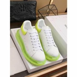 Hypeyourbeast A. Mcqueen Alexander McQueen White / Neon Green Sole Sneaker 12 Hypeyourbeast A. Mcqueen Alexander McQueen White / Neon Green Sole Sneaker