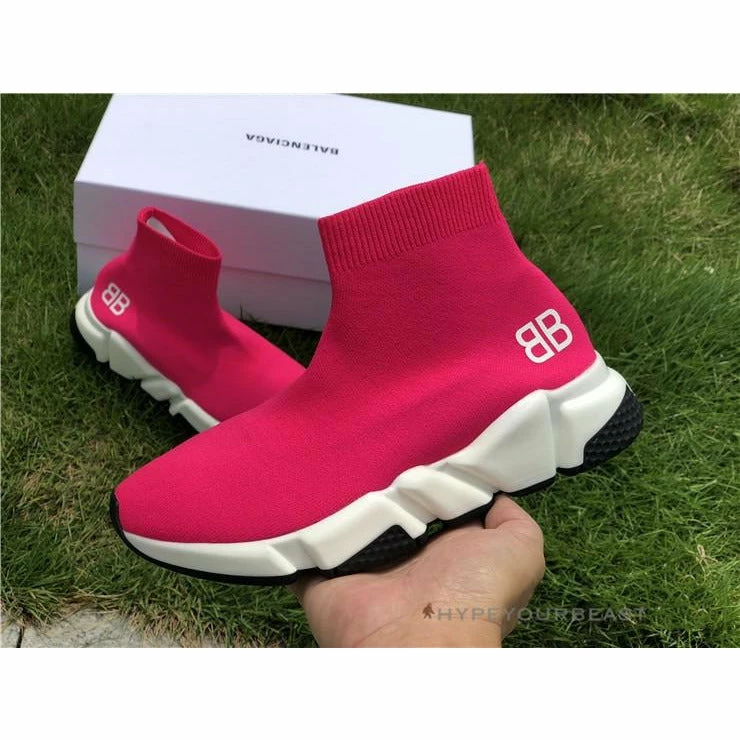 Hypeyourbeast Balenciaga BCG Sock Sneakers Pink 1 Hypeyourbeast Balenciaga BCG Sock Sneakers Pink