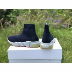 Hypeyourbeast Balenciaga BCG Sock Sneakers Blue Marine