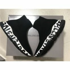 Hypeyourbeast BCG Sock Sneakers 'Graffiti - Black White' Balenciaga