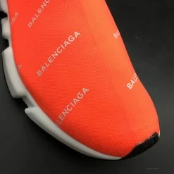Hypeyourbeast BCG Sock Sneakers Logo Print Red / White Balenciaga