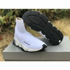 Hypeyourbeast Balenciaga BCG Sock Trainers White / White