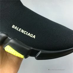 Hypeyourbeast BCG Sock Sneakers Clear Sole - Black Yellow Fluo Balenciaga