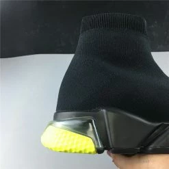 Hypeyourbeast BCG Sock Sneakers Clear Sole - Black Yellow Fluo Balenciaga