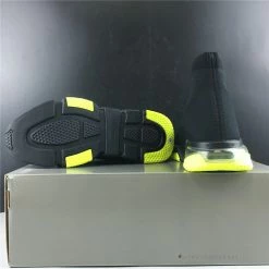 Hypeyourbeast BCG Sock Sneakers Clear Sole - Black Yellow Fluo Balenciaga