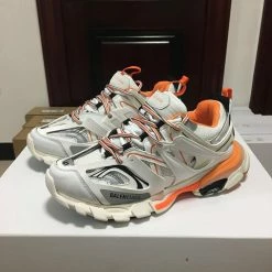 Hypeyourbeast BCG Track Sneakers White / Orange Balenciaga