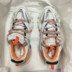 Hypeyourbeast BCG Track Sneakers White / Orange Balenciaga