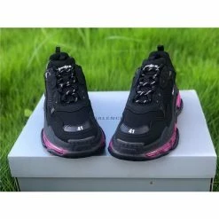 Hypeyourbeast BCG Triple S Clear Sole - Black Pink Neon
