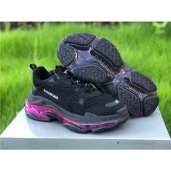 Hypeyourbeast BCG Triple S Clear Sole - Black Pink Neon