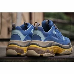 Hypeyourbeast BCG Triple S Sneakers Blue / Yellow Balenciaga