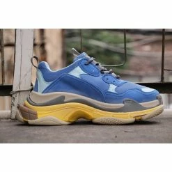 Hypeyourbeast BCG Triple S Sneakers Blue / Yellow Balenciaga