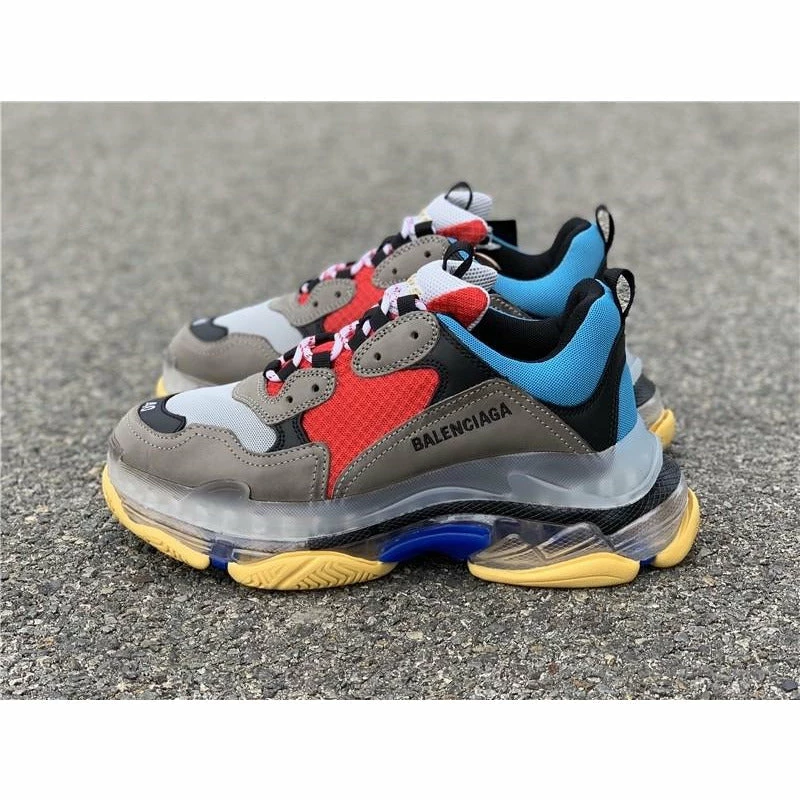 Hypeyourbeast BCG Triple S 'Multi-Color' Blue Red Balenciaga Triple S 2 Hypeyourbeast BCG Triple S 'Multi-Color' Blue Red Balenciaga Triple S