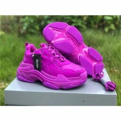 Hypeyourbeast BCG Triple S All Over Logo Pink Balenciaga