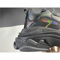 Hypeyourbeast BCG Triple S All Over Logo Black Rainbow Balenciaga Triple S