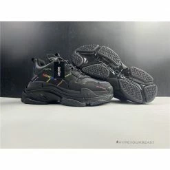 Hypeyourbeast BCG Triple S All Over Logo Black Rainbow Balenciaga Triple S