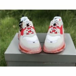 Hypeyourbeast BCG Triple S Clear Sole Red / White