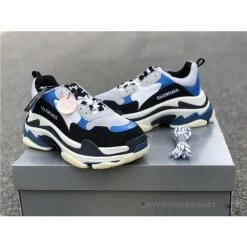 Hypeyourbeast BCG Triple S Sneakers Black / Blue / White