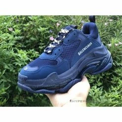 Hypeyourbeast BCG Triple S Clear Sole Navy Blue