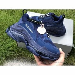 Hypeyourbeast BCG Triple S Clear Sole Navy Blue