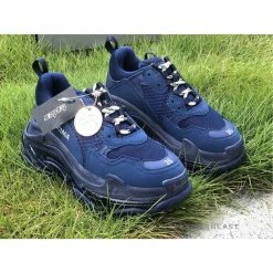 Hypeyourbeast BCG Triple S Clear Sole Navy Blue