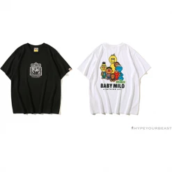 Hypeyourbeast BAPE Baby Milo Sesame Street Plain Tee Shirt 'WHITE' Clothes 11 Hypeyourbeast BAPE Baby Milo Sesame Street Plain Tee Shirt 'WHITE' Clothes