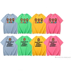 Hypeyourbeast BAPE Baby Milo Watermelon Little Monkey Tee Shirt 'YELLOW' Clothes 17 Hypeyourbeast BAPE Baby Milo Watermelon Little Monkey Tee Shirt 'YELLOW' Clothes