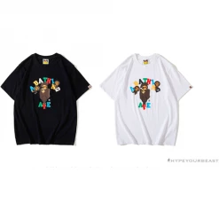 Hypeyourbeast BAPE Baby Milo Color Letter Monkey Tee Shirt 'WHITE' Clothes 13 Hypeyourbeast BAPE Baby Milo Color Letter Monkey Tee Shirt 'WHITE' Clothes
