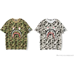 Hypeyourbeast BAPE Chinese Style Ink 10th Anniversary Camouflage Tee Shirt 'WHITE' Clothes