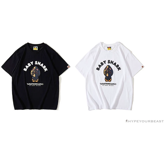 Hypeyourbeast Clothes BAPE Baby Shark Red Shark Tee Shirt 'BLACK' 18 Hypeyourbeast Clothes BAPE Baby Shark Red Shark Tee Shirt 'BLACK'