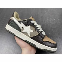 Hypeyourbeast Bape Sta Low Top Sneakers 'Brown Leather'