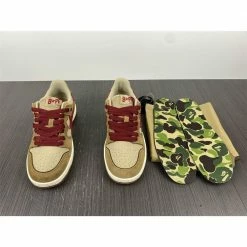 Hypeyourbeast Bape Sta Low Top Sneakers 'Brown Red'