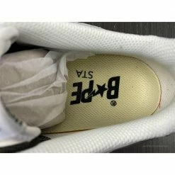 Hypeyourbeast Bape Sta Low Top Sneakers 'White Metallic Silver'