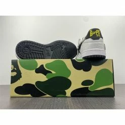 Hypeyourbeast Bape Sta Low Top Sneakers 'White Metallic Silver'