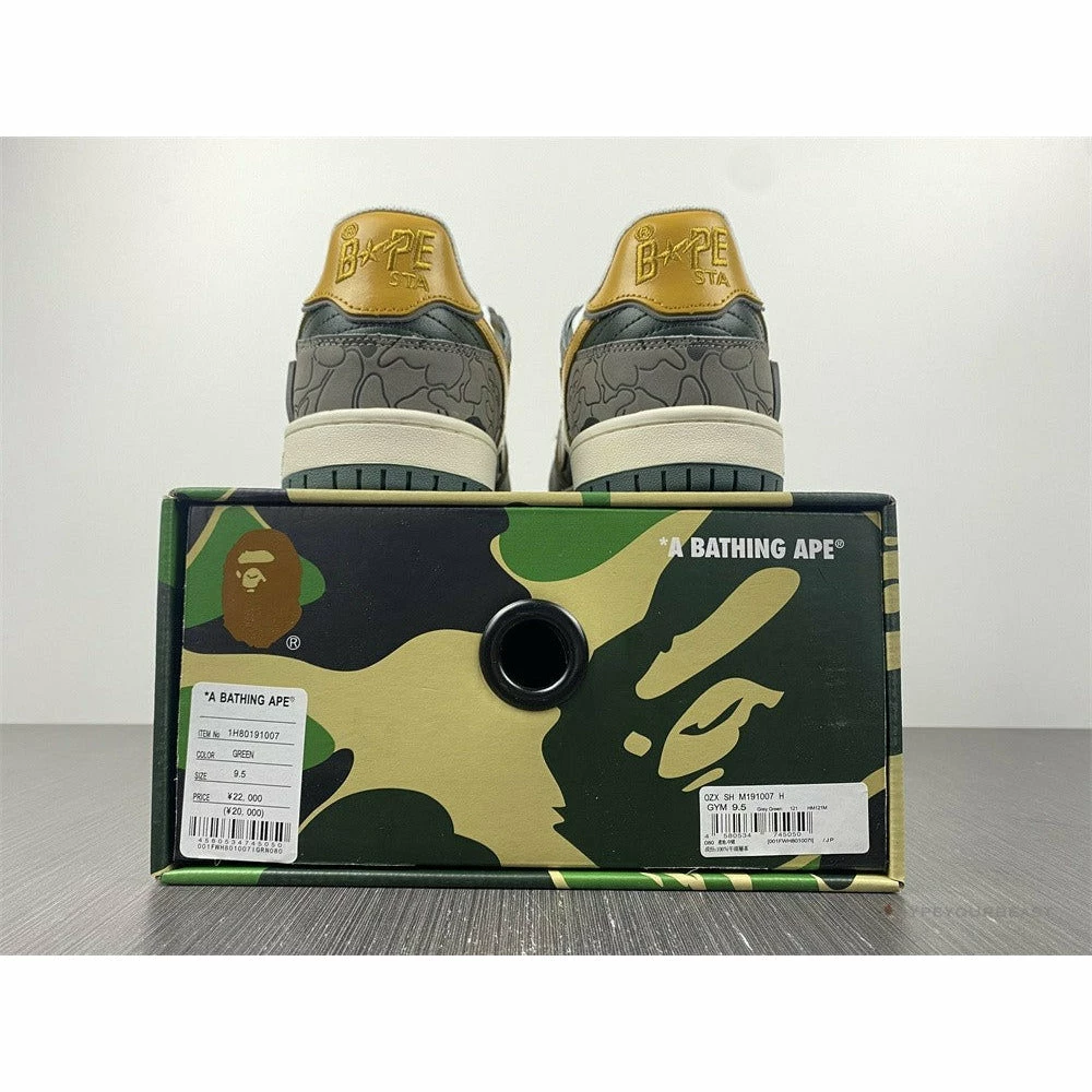 Hypeyourbeast Bape Sta Low Top Sneakers 'Grey Mustard Yellow' 6 Hypeyourbeast Bape Sta Low Top Sneakers 'Grey Mustard Yellow'