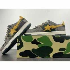 Hypeyourbeast Bape Sta Low Top Sneakers 'Grey Mustard Yellow' 27 Hypeyourbeast Bape Sta Low Top Sneakers 'Grey Mustard Yellow'