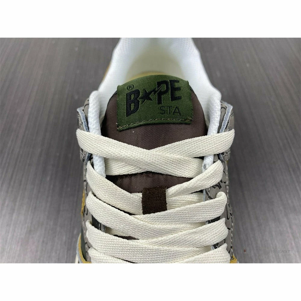 Hypeyourbeast Bape Sta Low Top Sneakers 'Grey Mustard Yellow' 14 Hypeyourbeast Bape Sta Low Top Sneakers 'Grey Mustard Yellow'