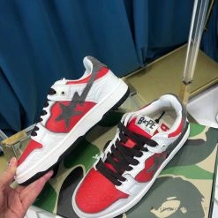 Hypeyourbeast Bape Sta Low Top Sneakers Red Brown