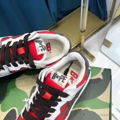 Hypeyourbeast Bape Sta Low Top Sneakers Red Brown