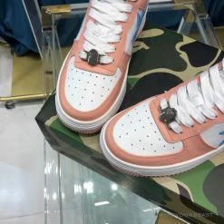 Hypeyourbeast Bape Sta Low Top Sneakers Pastel Pink Blue