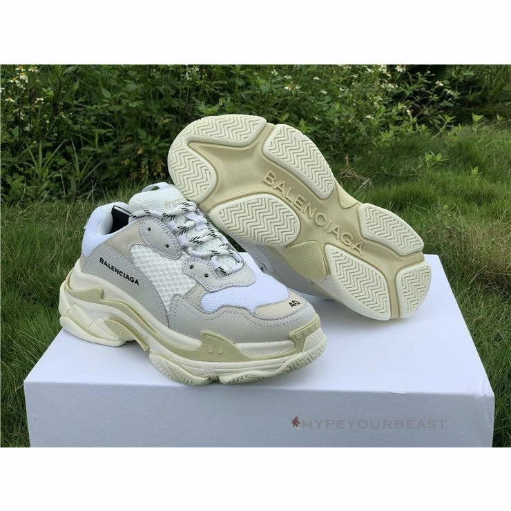 Hypeyourbeast BCG Triple S Sneakers Cream / White Balenciaga 1 Hypeyourbeast BCG Triple S Sneakers Cream / White Balenciaga