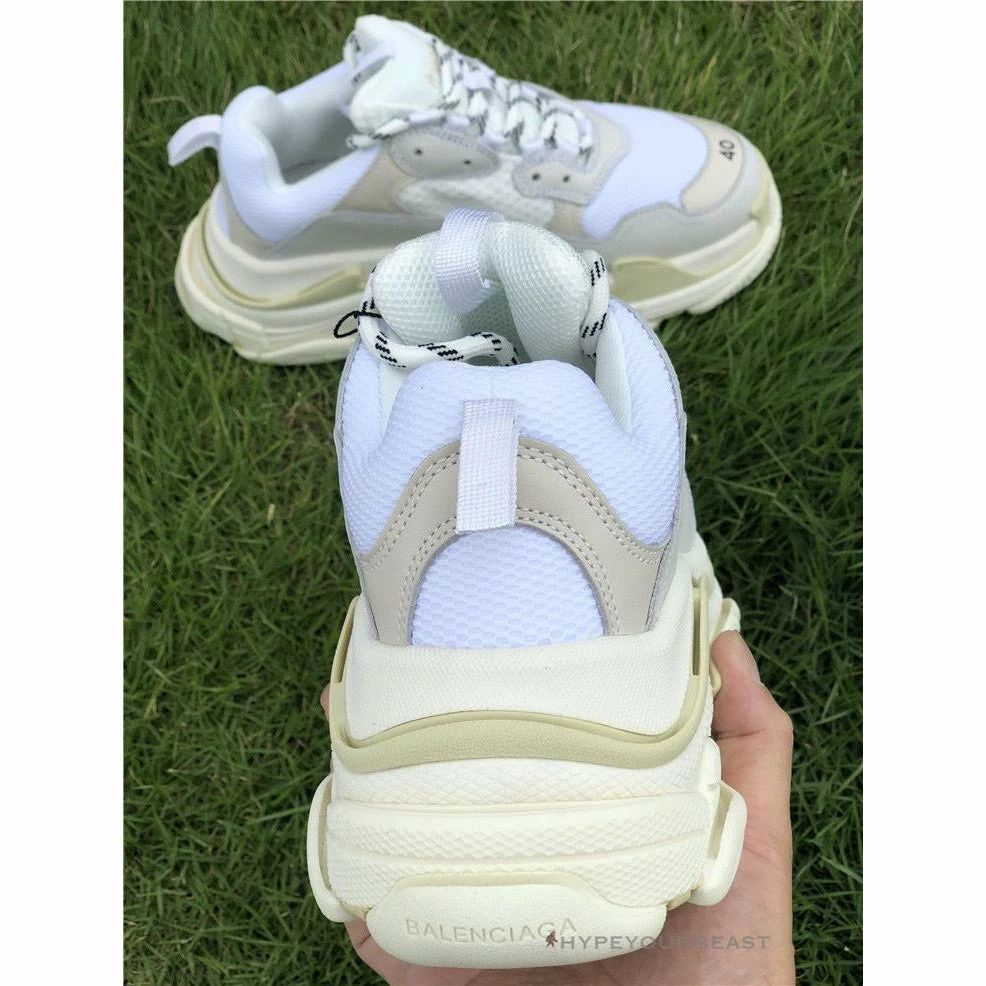 Hypeyourbeast BCG Triple S Sneakers Cream / White Balenciaga 7 Hypeyourbeast BCG Triple S Sneakers Cream / White Balenciaga
